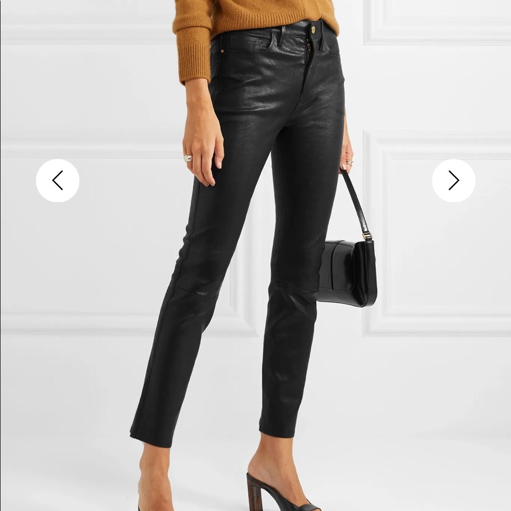 FRAME leather pants